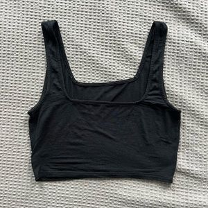 Joah Brown square neck crop top S/M